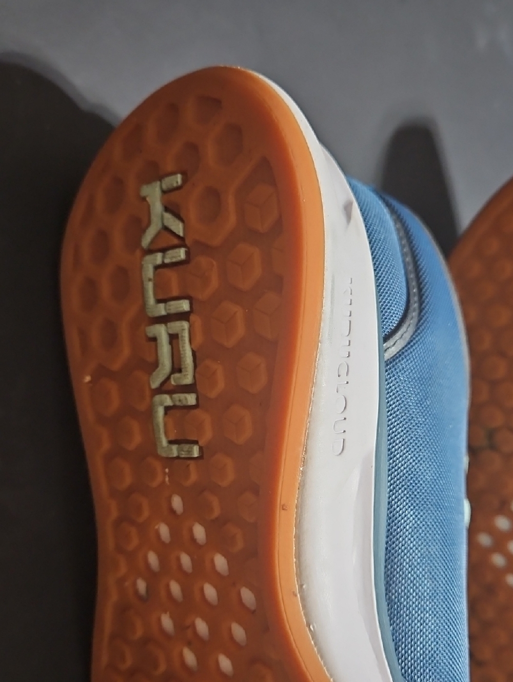 KURU Atom Cloud Blue Athletic Outdoor Trail Comfort Sneakers Size 7.5 Wide - Picture 10 of 14